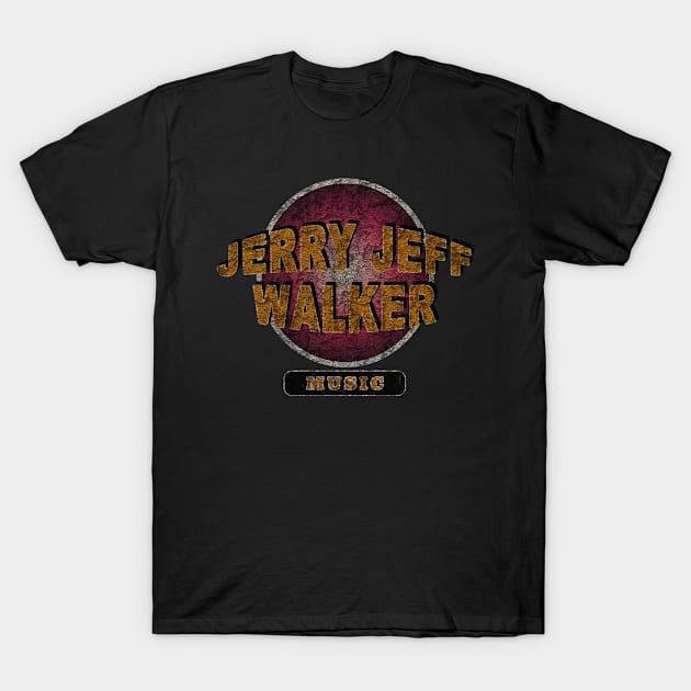 Design Text Country Music, Jerry Jeff Walker T-Shirt by Rohimydesignsoncolor